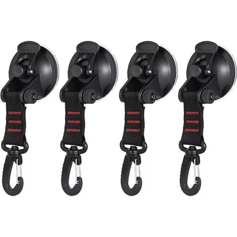 Set mit 2/4/8 robusten Saugnäpfen für Camping, Auto, Van, Wohnmobil, LKW, Boot (4) (1/4)