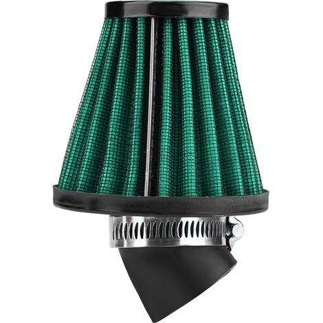Coude 45° pour filtre à air moto, nettoyant admission d'air universel 48mm/1,9 pouce vert (1/5)