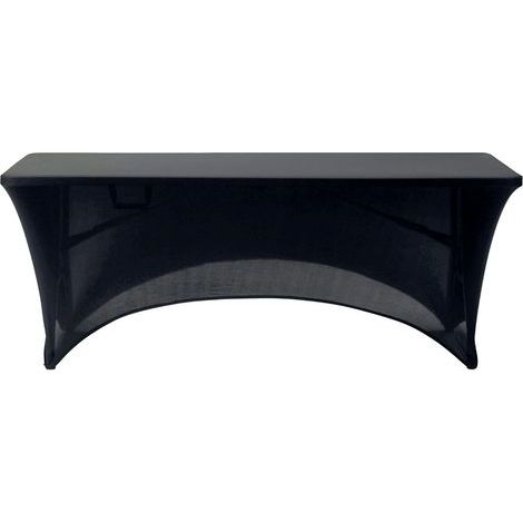 Schwarze Gartentischabdeckung, elastische Tischschutzhülle 180 x 61 x 76 cm, robuste Schutzhülle für Gartenmöbel mit verstärktem Verschluss, Schutzhülle für Gartenmöbel (1/5)
