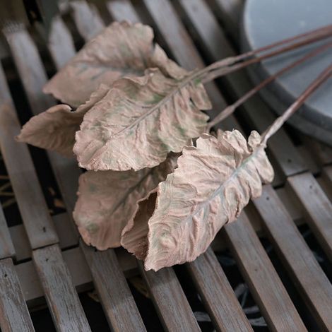 Plante Artificielle - Faisceau De Petites Feuilles En Pâte Mousse - Beige - 37,5 Cm - Décoration Intérieure Et Événements (1/5)