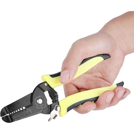 Pince à dénuder multifonctionnelle, outil de sertissage de fils professionnel portable, pince à dénuder robuste adaptée aux plombiers et aux réparateurs. (1/5)