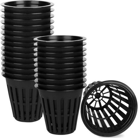 Lot de 50 pots paniers de 5 cm (2 pouces), godets hydroponiques pour culture intérieure ou extérieure (1/5)