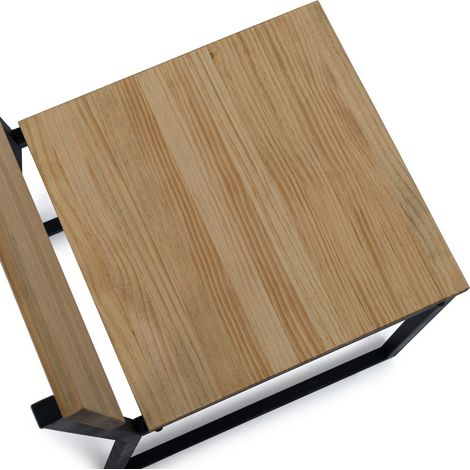 Silla Desmontable Oxford ECO Negra en madera maciza de pino acabado vintage estilo industrial Box Furniture (1/5)