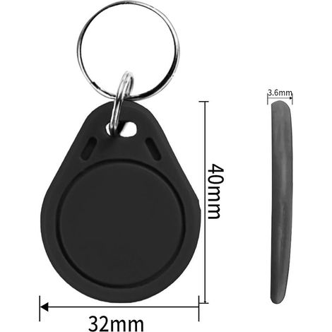 NTAG215 RFID NFC Keyfob Key Fobs Proximity Tags NFC ID Card 13.56MHz ABS Material Access Controller Suitable for Door Access Control (1/2)