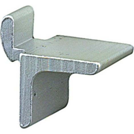 Lot de 20 taquets pour crémaillère en aluminium gris – Équerre pour fixation – Pour bois dur et teck – Système de blocage non inclus – Cime