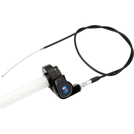 Gasgriff Mit Kabel, Aluminium Gaszuggriff mit Kabel, Schwenkbarer Gaszugsatz für 50-200Ccm Motocross ATV Dirty Bikes (1/5)