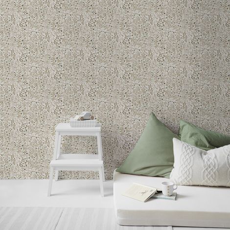 Papier peint intissé Penney vintage 1005 x 52cm Sable (1/5)