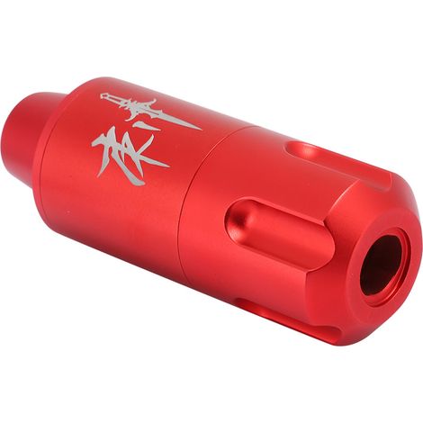 Machine à tatouer professionnelle à moteur puissant, stylo à tatouer électrique pour liner et shader, interface RCA, rouge (1/5)