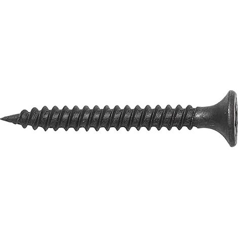 Makita – Vis à plaque de plâtre 3,5 x 25 mm – 1000 pièces – Filetage fin pour vissage rapide – Traitement phosphaté – F31227