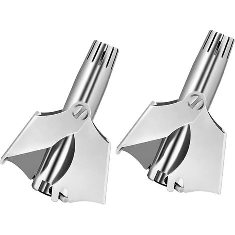 Set di 2 tagliacapelli per il naso, tagliacapelli manuale di precisione, strumento portatile per la rimozione dei peli, rasoio per la cura del naso ideale per i viaggi.