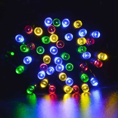 Guirlande Lumineuse Solaire - 100 Led - 12 M - Extérieur - Sans Fil - Pour Jardin Terrasse Balcon - 1 Pièce (1/4)