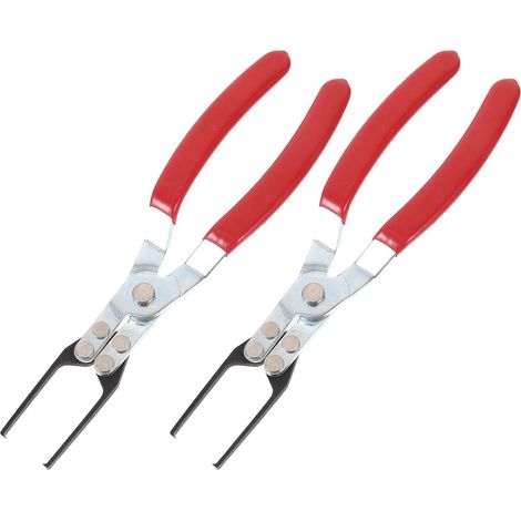 Lot de 2 Pinces Extracteurs de Relais et Fusibles pour Usage Automobile, Acier Allié Solide, Pince à Long Bec Ergonomique, Outil Pratique pour Démontage et Réparation Véhicules, (1/5)