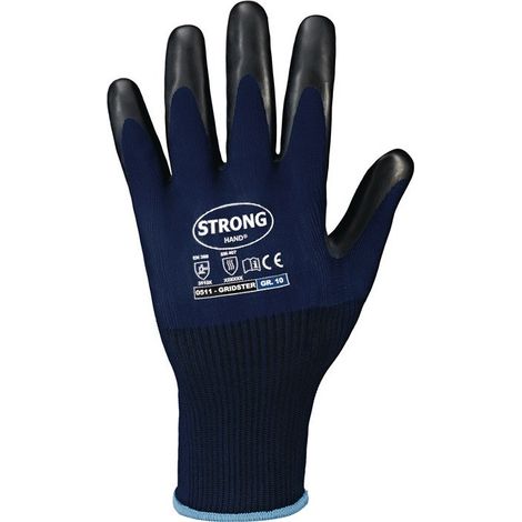 Guanti a griglia taglia 10 blu scuro/nero in 388. 407 PSA II STRONGHAND (di 12)