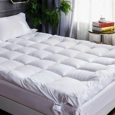 Luxury double thick bounceback microfibre mattress topper - King