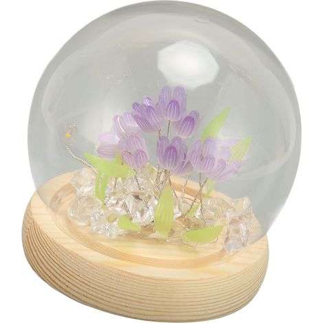 Veilleuse tulipe en acrylique et plastique, LED 1150 mAh, lampe romantique en forme de fleur pour dormir, idéale pour la maison ou un appartement. (1/5)