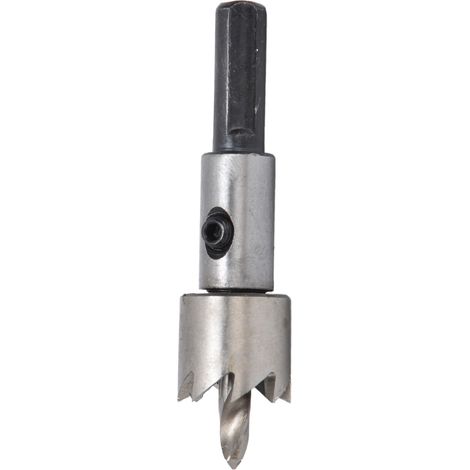 Scie cloche, foret de 17 mm en acier rapide pour bois, métal et plastique (1/5)
