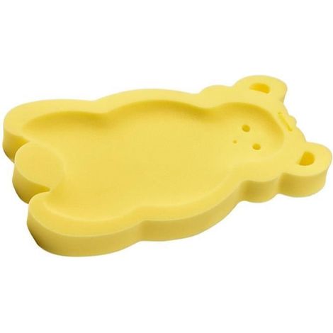 Coussin de bain antidérapant pour bébé en éponge doux et épais - Rose Jaune (1/4)