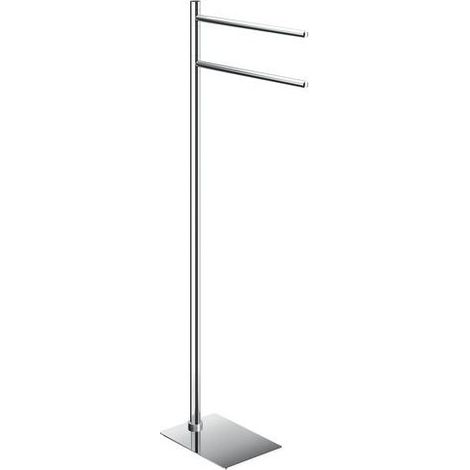 Gedy TA31 13 Tania Piantana Porta Asciugamani a 2 Bracci in Acciaio Inox e Resine Termoplastiche colore Cromo