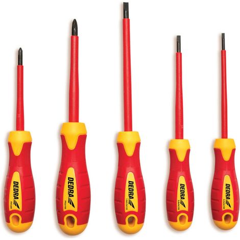 Herramienta del electricista dedra juego destornilladores aislados 5 piezas 1000V
