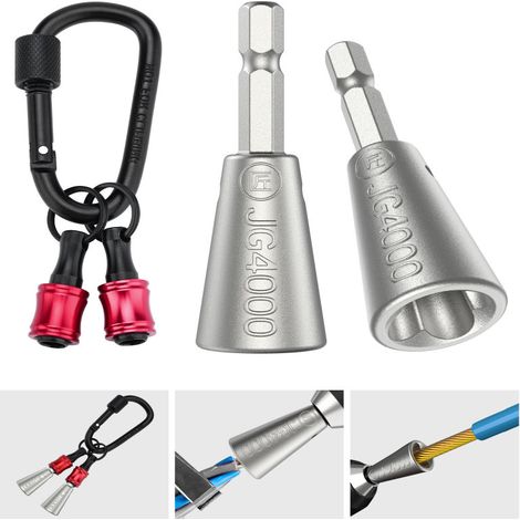 Irovami Porte-embouts alu 1/4″ + outils torsion – Rallonge, 2 pièces – Idéal pour tournevis, bricolage (1/5)
