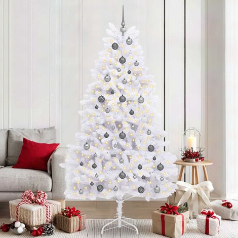 Künstlicher Weihnachtsbaum Weiß 106 x 106 x 210 cm