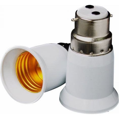 LED 4x adaptateur de douille - Convertisseur douilles B22 vers E27 - Adaptateur de support de lampe culot baïonnette pour ampoule LED (1/5)