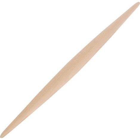 Rouleau à pâtisserie en bois pour pâte à sucre, gâteaux et nouilles - Outil de cuisson - Fournitures de cuisine pour la maison et le restaurant (Longueur 39 cm, Diamètre 2,8 cm) (1/4)