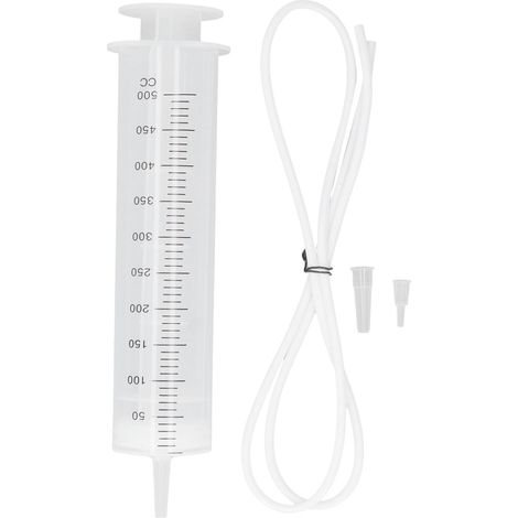 Seringue large 500 ml en polypropylène avec graduation, kit outil de distribution pour dosage précis (1/5)
