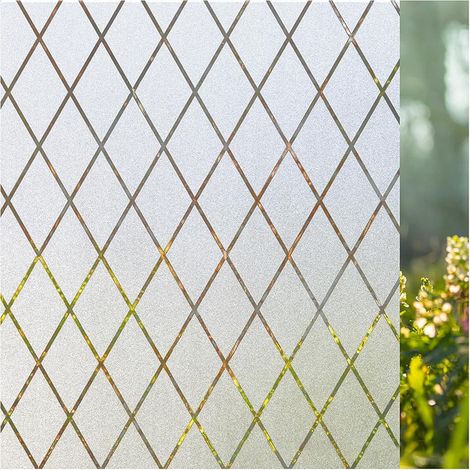 Brise Vue Fenetre 45 x100 cm Anti UV Anti Chaleur Bon Intimité,Pas de Colle Statique Cling,Film Fenêtre Regard Dépoli Film Vitre pour La Maison Bureau (1/5)