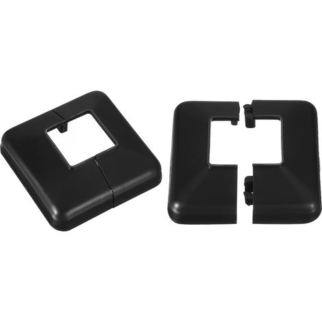 Cache-Poteau, 2 Pièces 40x40mm/1.6"x1.6" en Plastique, Style Fendu, pour Couvrir La Base Du Poteau, pour Clôture, Escalier, Main Courante, Balcon, 100x100mm/4"x4" (Au Total) (1/5)
