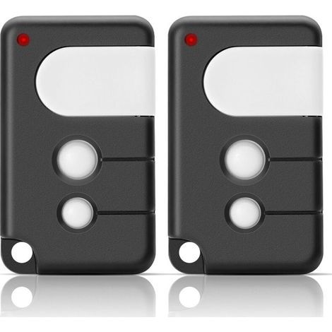 433.92 MHz Remote Control, Pack of 2 for Garage Doors – Compatible with 3-Channel Models TX4RUNI TX2REV 84335EML 84333E 94333E 4335EML (1/5)