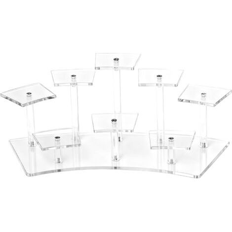 Ede Présentoir en acrylique transparent pour figurines, parfums et autres objets de collection. (1/5)