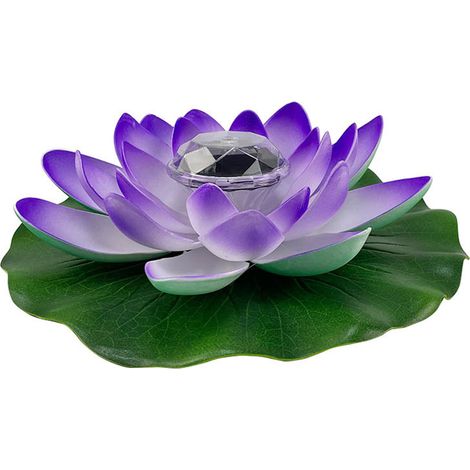 Lampe Solaire Lotus - Éclairage Extérieur Jardin Cour Terrasse Piscine - IP44 - 1 Pièce (1/5)