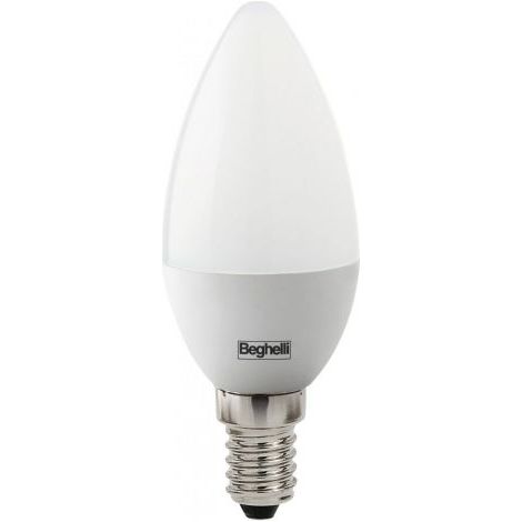 BEGHELLI LED OLIVA E14  5W 56820 FRED 6500K PLAST 10 PZ
