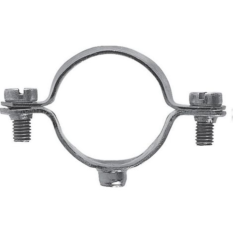 50 pz Fischer collare collarino per tubo tubi acciaio zincato 14 mm M6 (1/2)