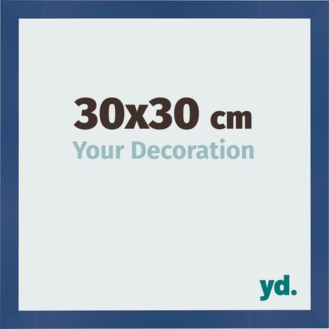 yd. - Cadre photo 30x30 - Bleu Fonce - MDF - Bologna