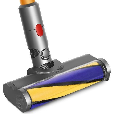 DrRobor Brosse pour Dyson V10 V11 V15 V7 V8, Tête de Brosse à Rouleau avec Lumières LED pour Révéler la Poussière Invisible, Adaptée au Nettoyage des Planchers Durs (1/2)