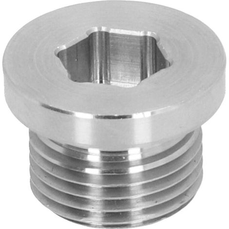 Bouchon de Capteur D'oxygène O2, Raccord en Acier Inoxydable Haute Résistance, Accessoire Universel pour Voiture M18 X 1,5. (1/5)
