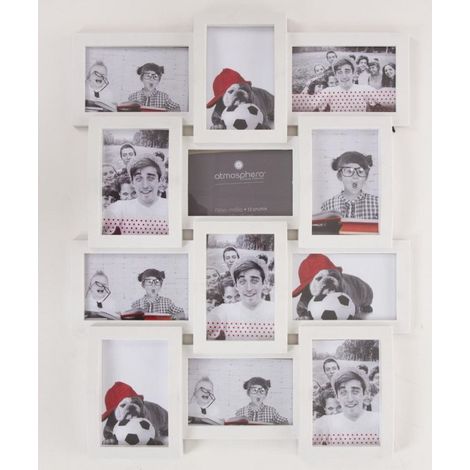 Pele-mele - 12 photos 10 x 15 cm standards - Blanc - Livraison gratuite