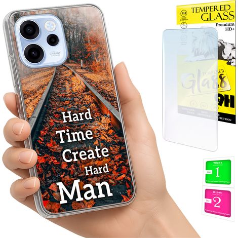 Funda para Oppo Reno 15F / 15F FS con cubierta para foto, tapa trasera y cristal 9H. (1/5)