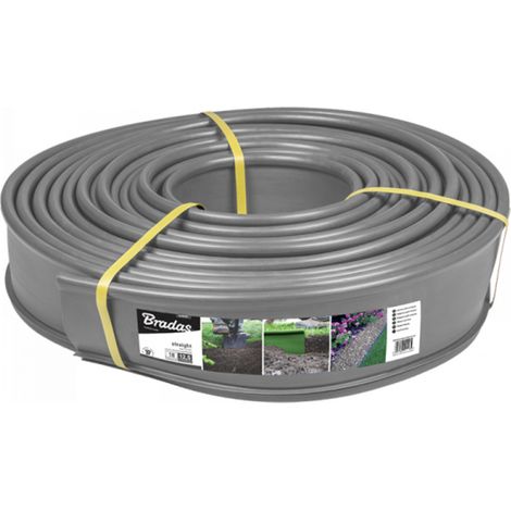 18 Meter Rasenkante aus Kunststoff in grau (1/3)
