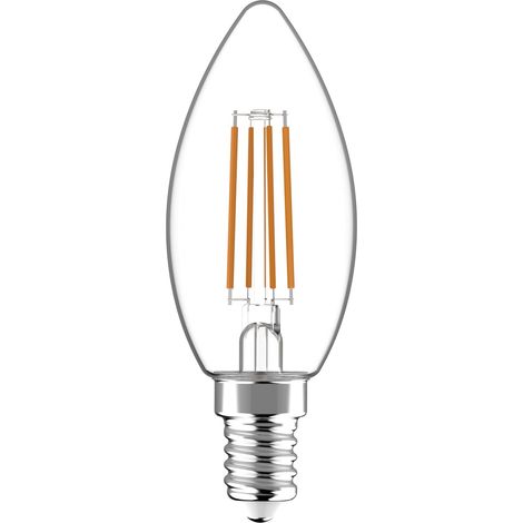LED`S LIGHT LED-Filament Kerzenlampe dimmbar C35 4,5W 470 lm warmweiß E14 (1/5)