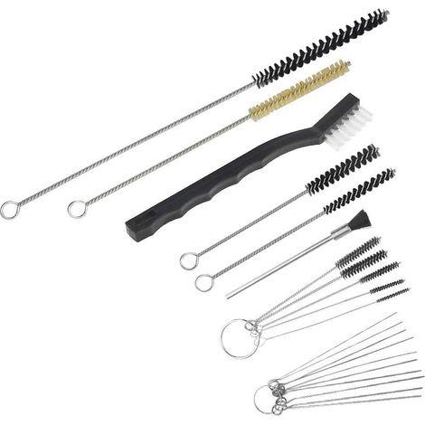 17 spray guns, spray gun nozzle cleaning and maintenance tool kits, needle and brush set, spray gun cleaning accessories 6L35JG5A5Q (1/5)