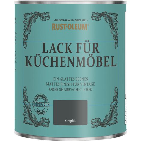 Rust-Oleum Lack für Küchenmöbel 750 ml graphit Lack