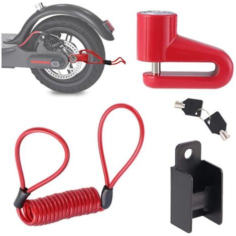 Verrou de Frein à Disque, Verrou de Frein à Disque Scooter, Antivol Trottinette Electrique, Freins Acier Antivol Disque, Cadenas Trotinette Electrique, pour Motos, Véhicules Électriques, Vélos (1/5)