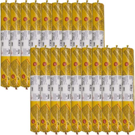 Lot de 20 recharges mastic colle Sika Sikaflex PRO 11 FC Purform – Blanc – 600ml – Haute adhérence pour chantiers humides – 644848X20