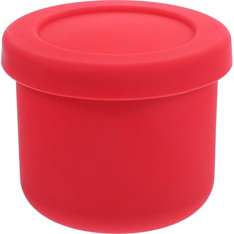Récipient alimentaire en silicone rouge 250 ml, scellé (1/5)