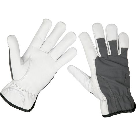 Sealey 9136L Worksafe Super Cool Hide Gloves, Large - Pair (1/2)