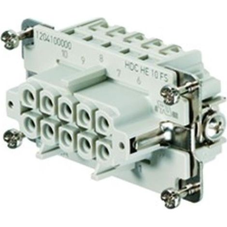 Weidmüller 1204100000 Buchseneinsatz RockStar® HDC HE 10 + PE Schrauben 1 St. (1/5)