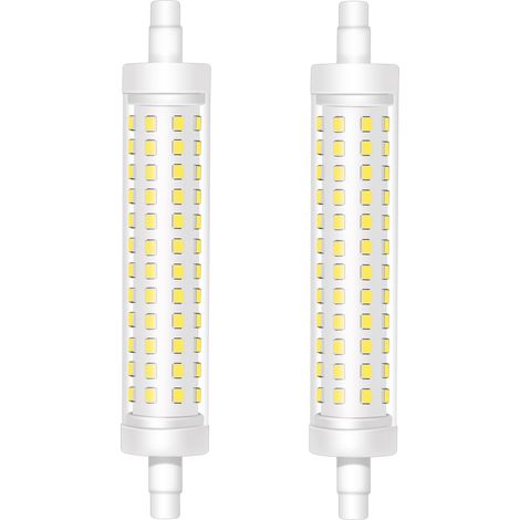 Ampoule LED R7s 118mm, Blanc Froid 6000K 9W R7s LED Double Extrémité Lampe Linéaire Remplace 120W J118 Lampe Halogène, 1500LM, AC 220V-240V, Non Dimmable, Lot de 2 (1/5)